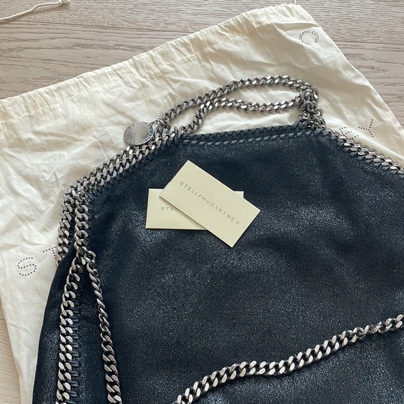 Stella McCartney Black Three Chain Tote - Picture 7 of 9